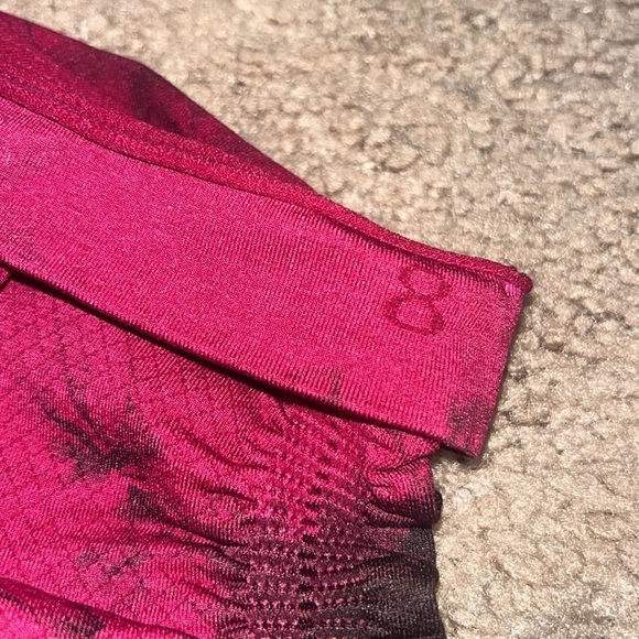 Lululemon In The‎ Flow Crop II Seamless Leggings Wine Berry / Bordeaux Drama 8 - Picture 9 of 9